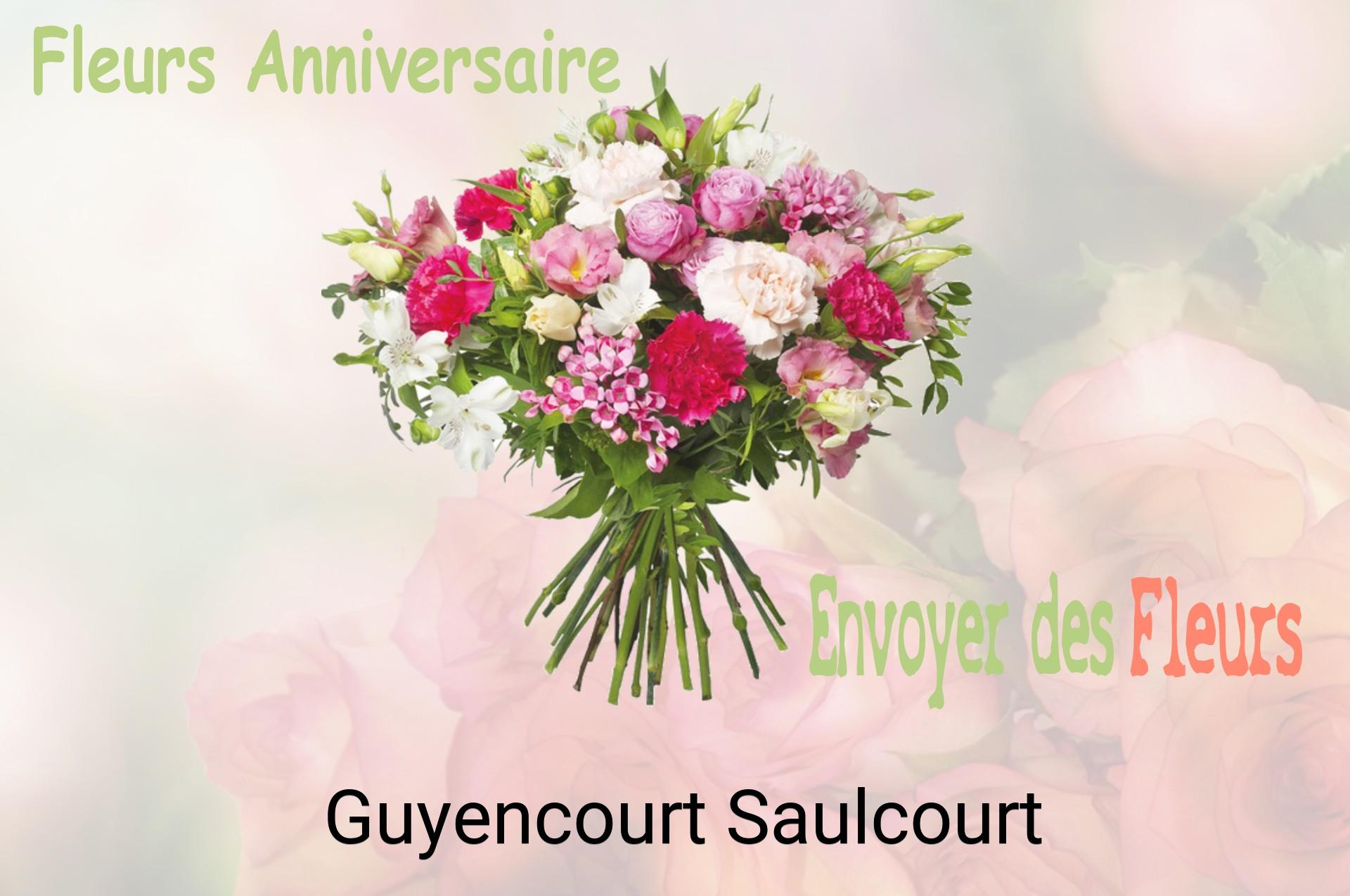 Bouquet de fleurs d’anniversaire livré à Guyencourt-Saulcourt