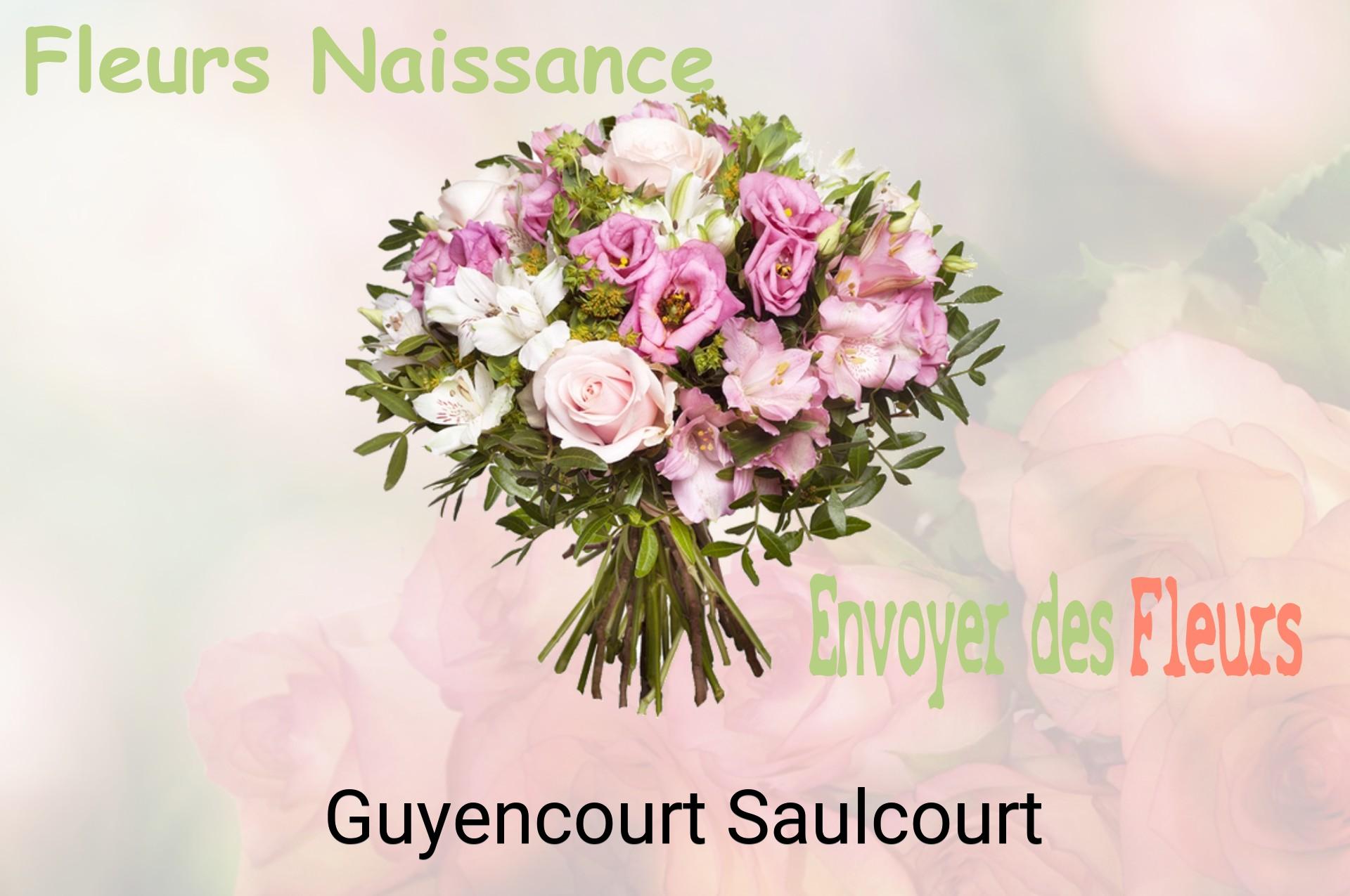 Bouquet de fleurs de naissance livré à Guyencourt-Saulcourt