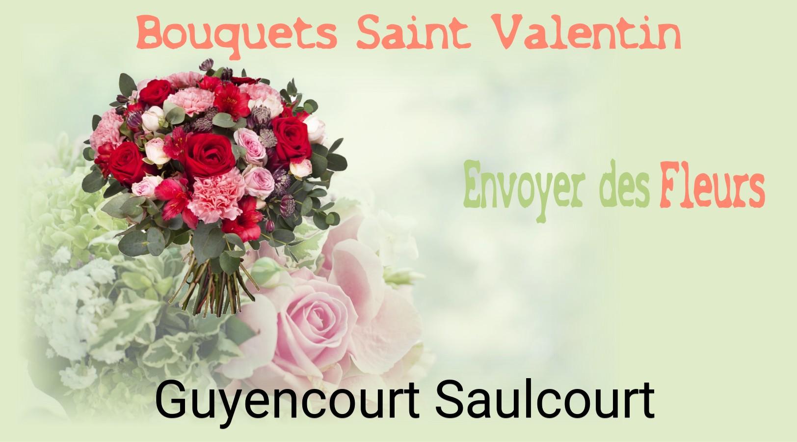 Roses de Saint-Valentin livrées à Guyencourt-Saulcourt
